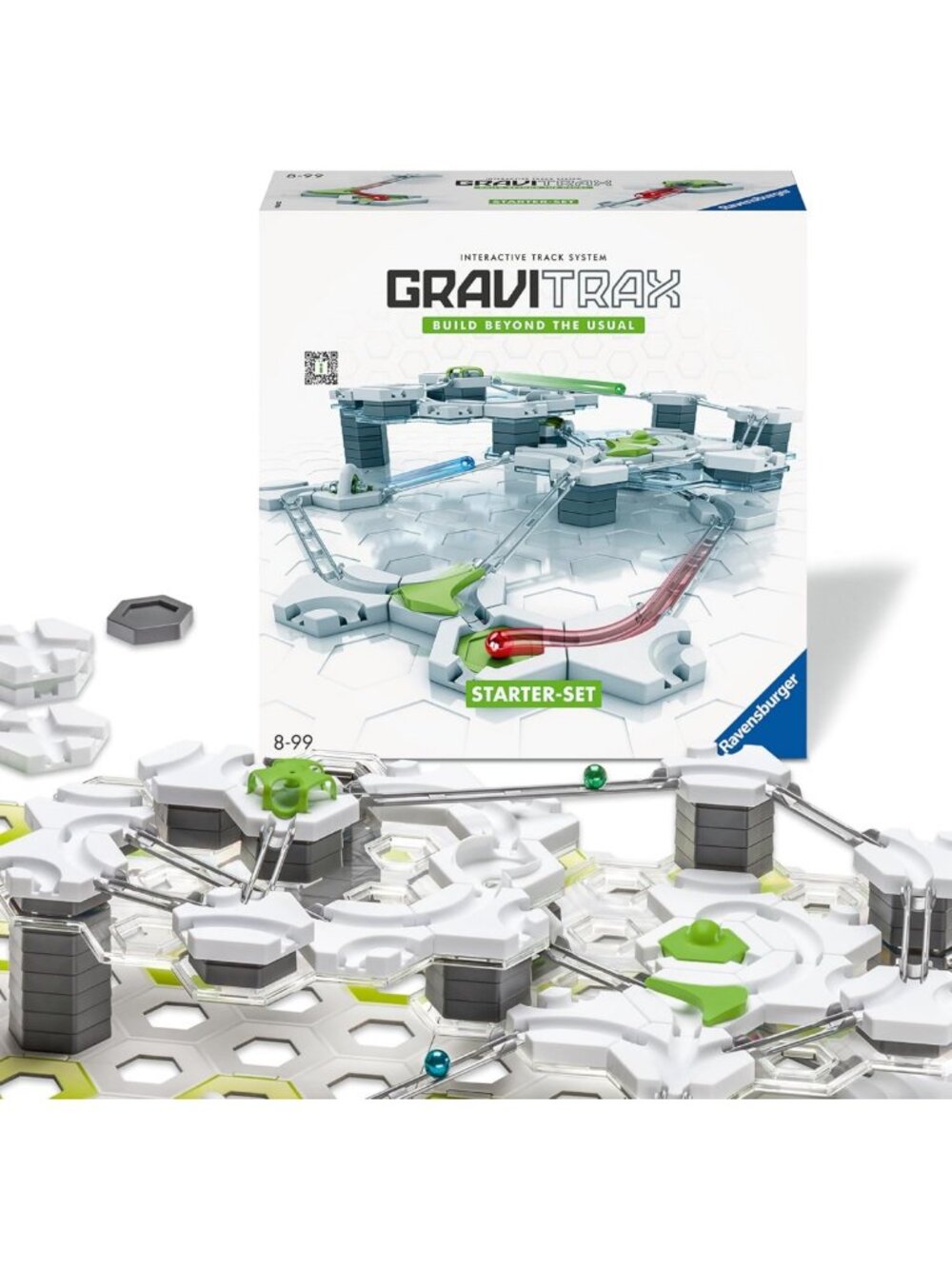 STEM Marble Run Starter Set - Gravity & Magnetic Game for Kids - Brain-Building